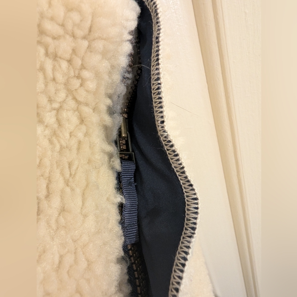 L.L. Bean Women's Cream Mountain Pile Fleece Coat 2X - Picture 5 of 8